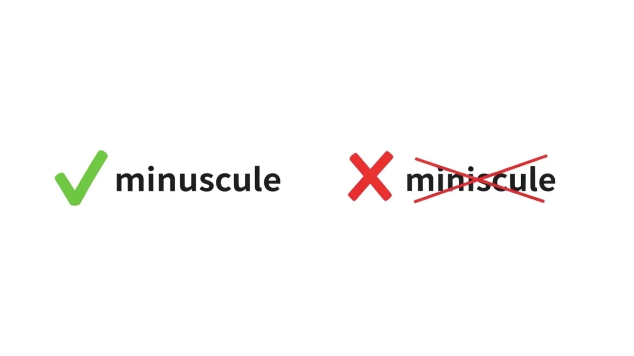 Minuscule vs Miniscule