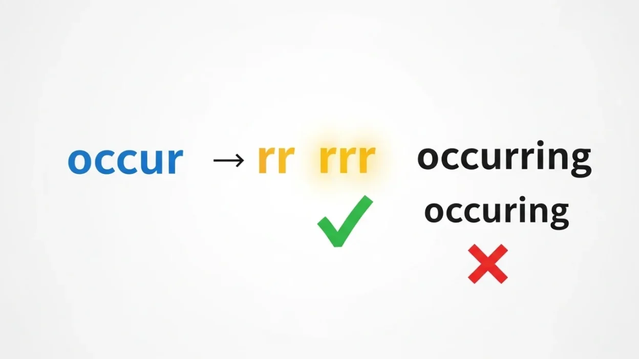 Occurring vs Occuring