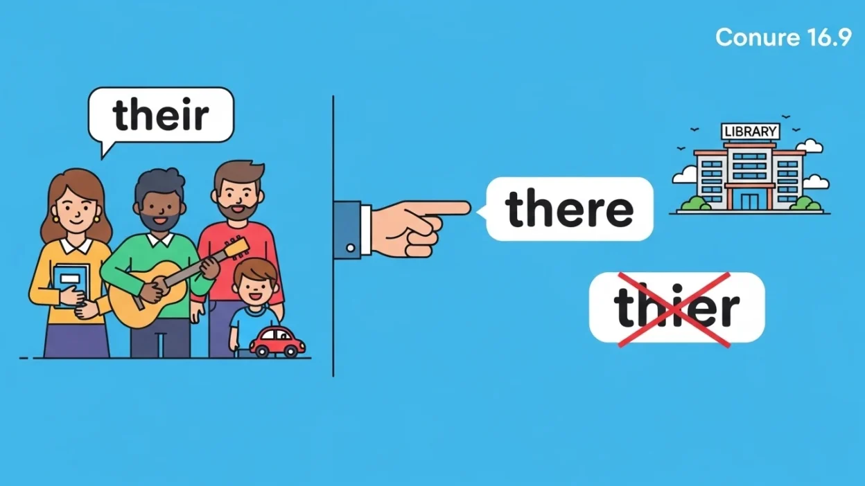 Thier vs Their vs There