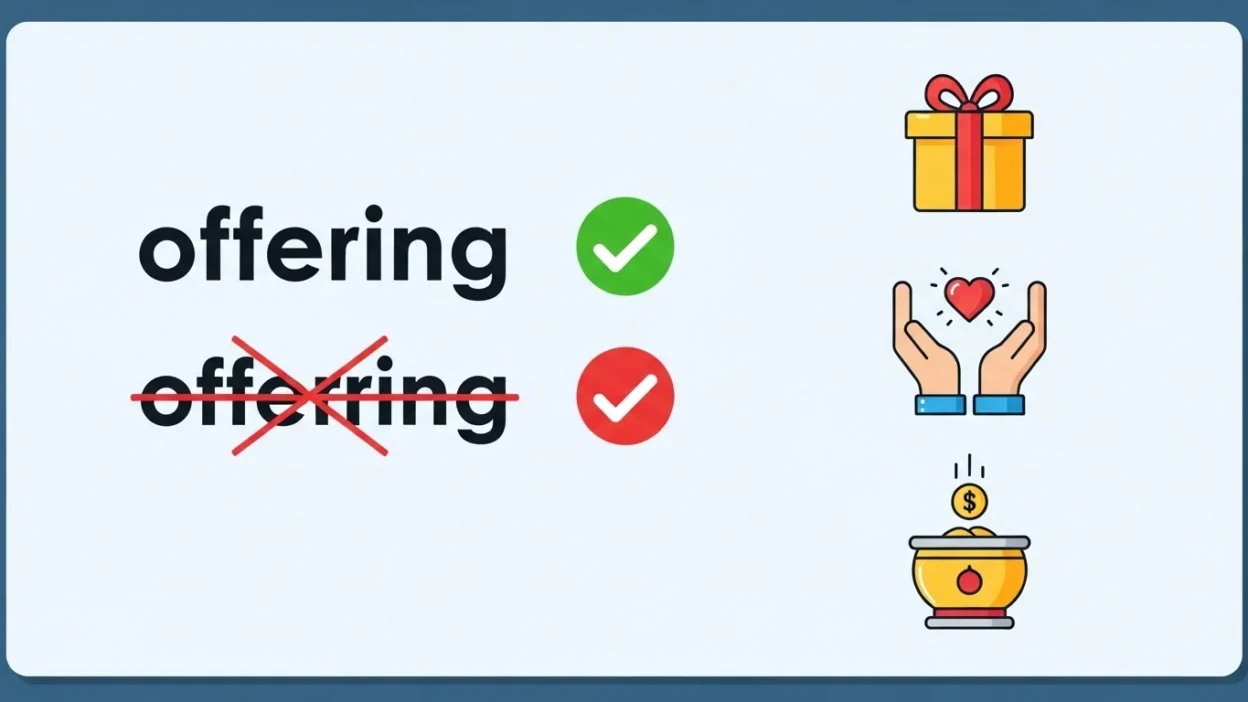 Offerring vs Offering