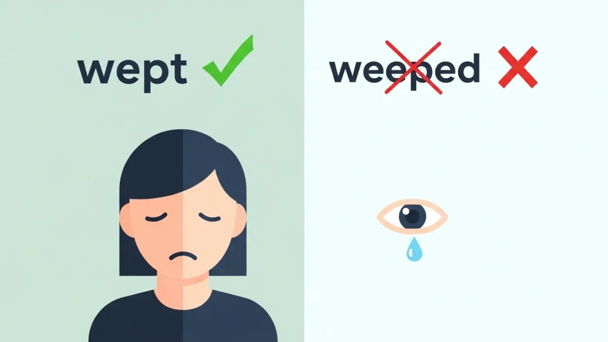 Weeped vs Wept