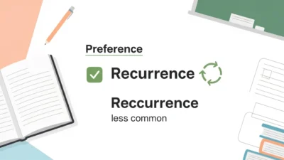 Reoccurrence vs Recurrence