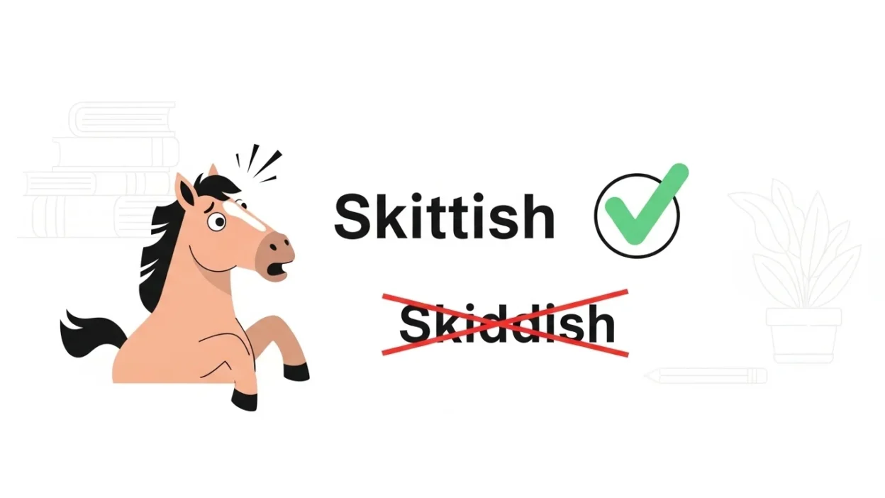 Skiddish vs Skittish