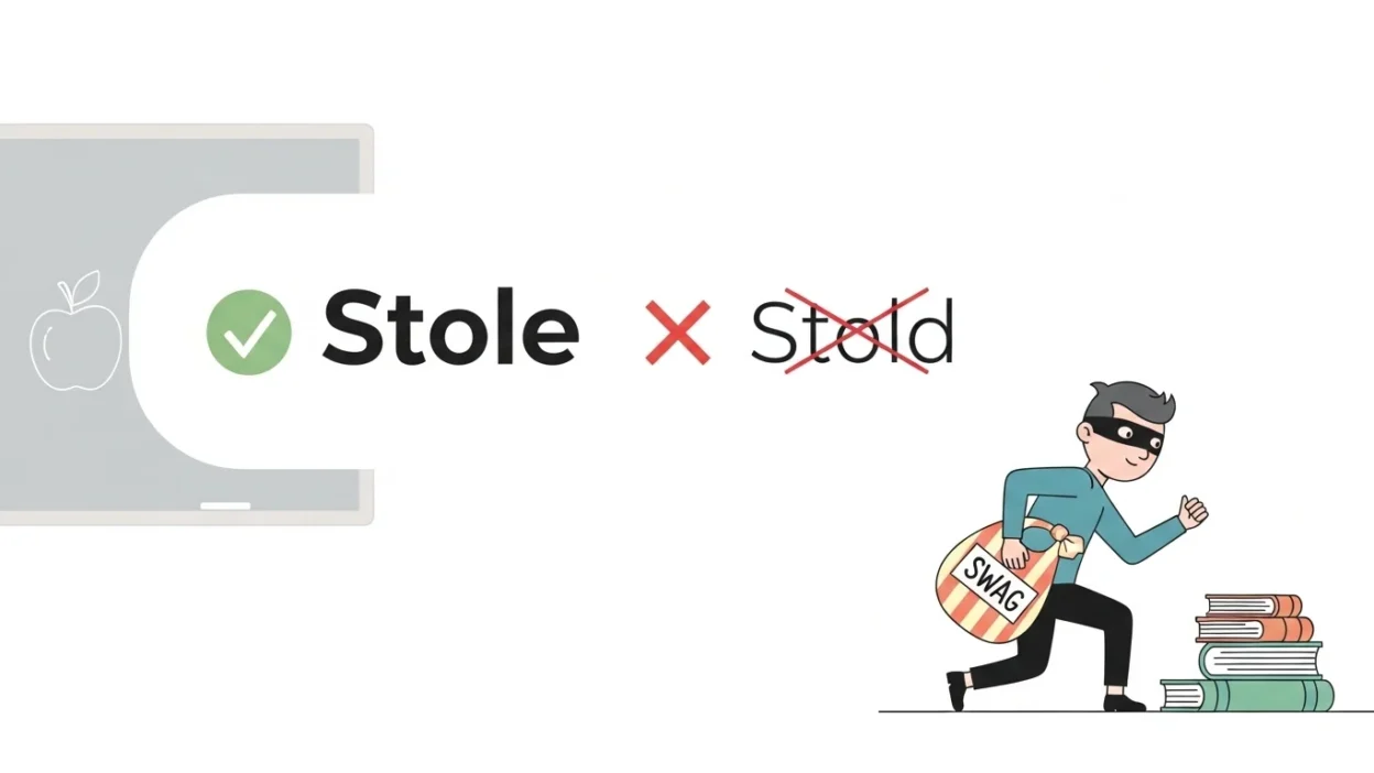 Stole vs Stold