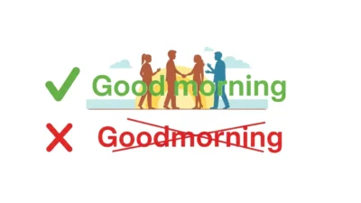 Goodmorning vs Good Morning