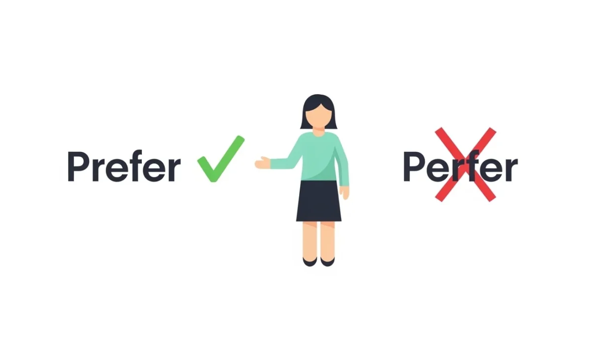 Perfer vs Prefer