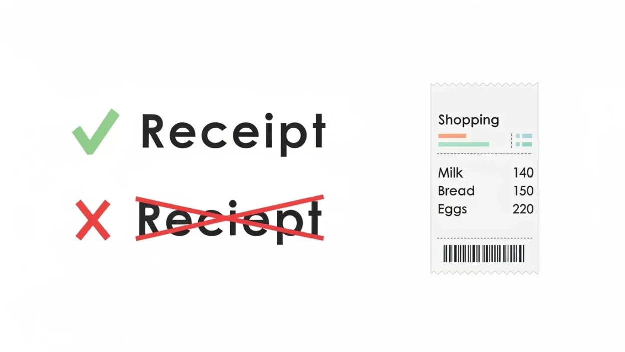 Reciept vs Receipt