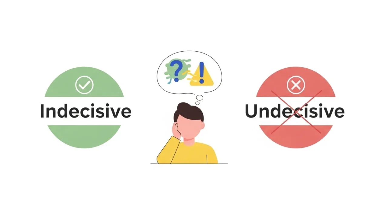 Undecisive vs Indecisive