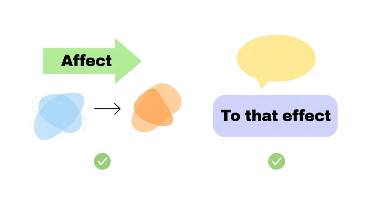 To That Effect vs Affect