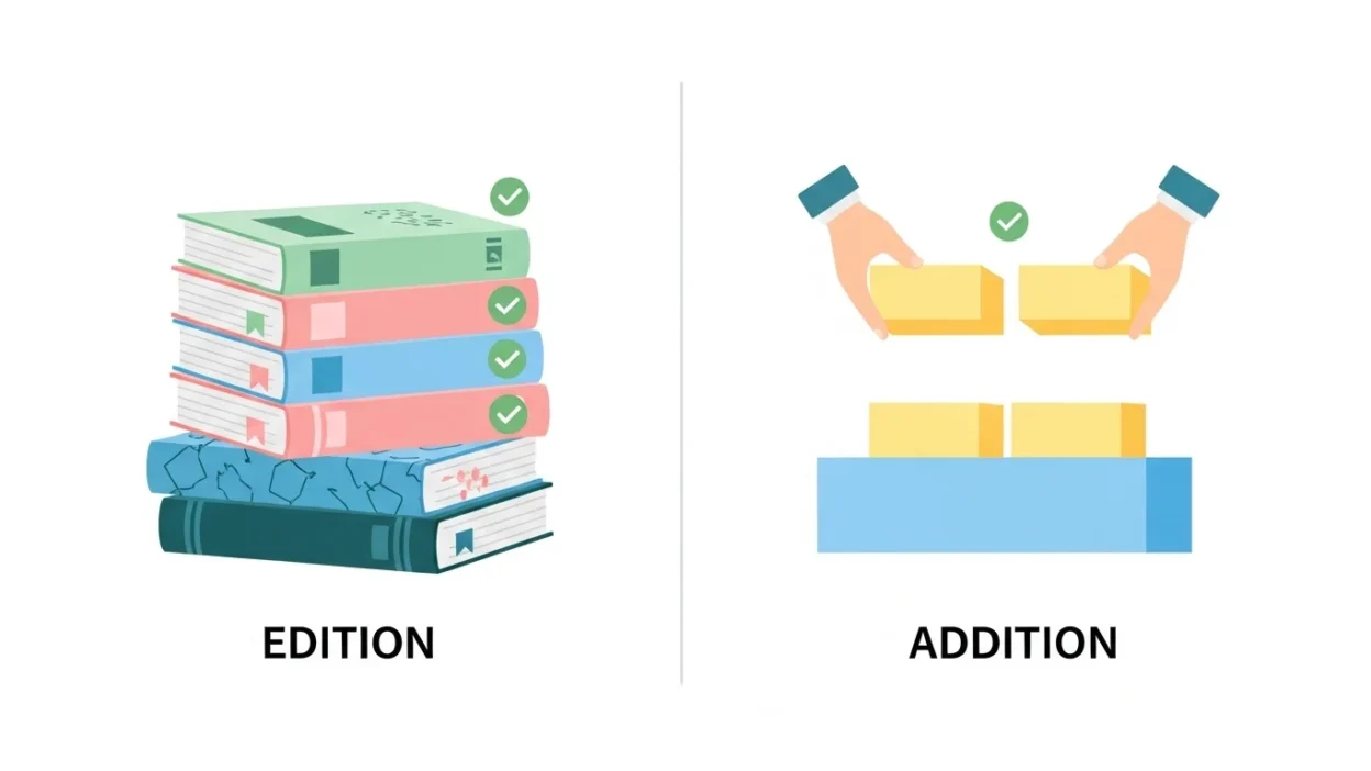 Edition vs Addition