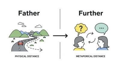 Farther vs Further