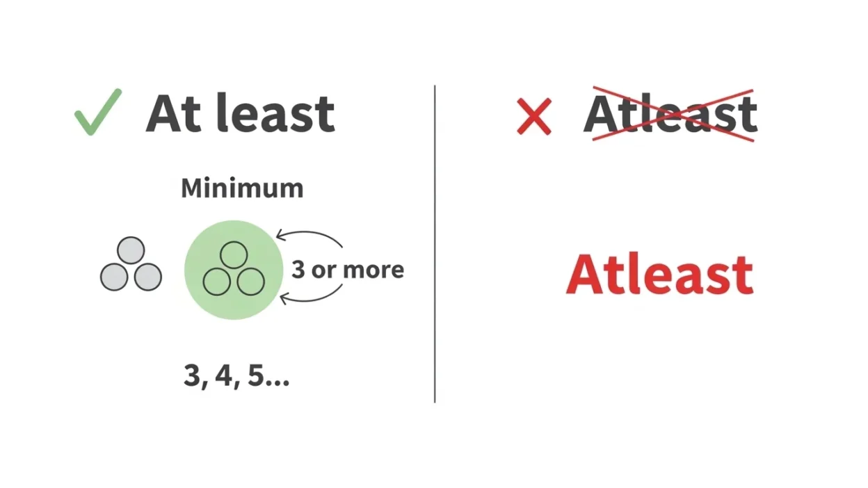At Least vs Atleast