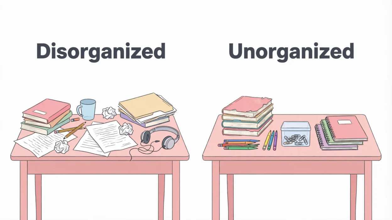 Disorganized vs Unorganized