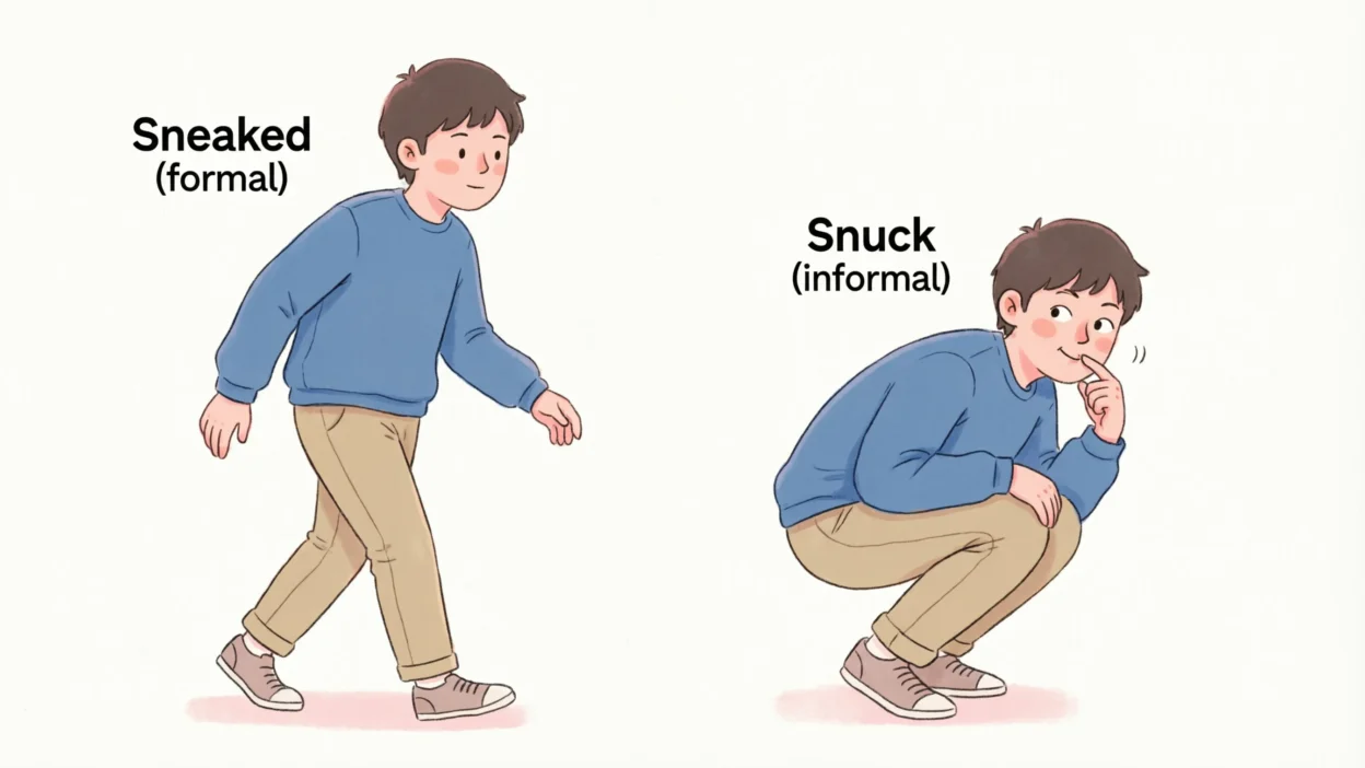 Sneaked vs Snuck