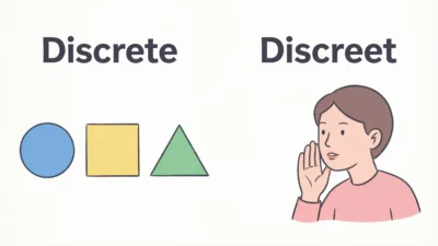 Discrete vs Discreet
