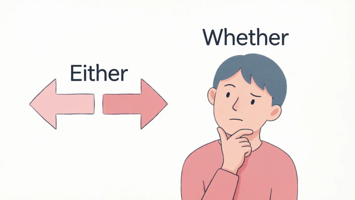 Either vs Whether