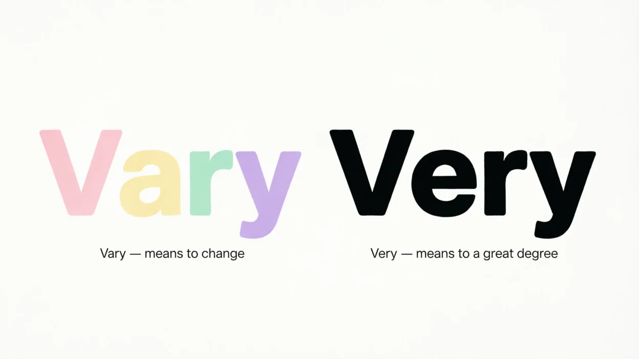 Vary vs Very