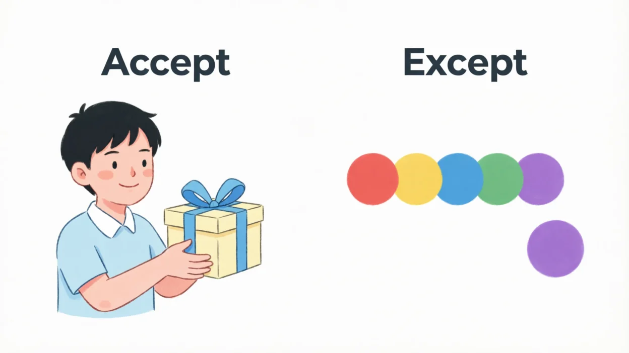 Accept vs Except