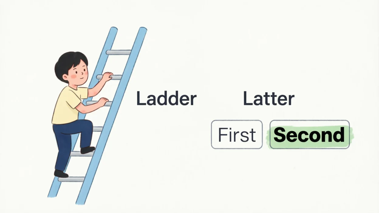 Ladder vs Latter