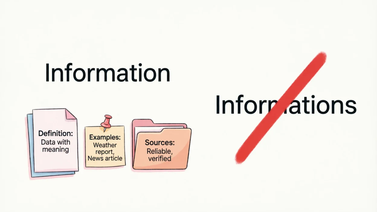 Informations vs Information