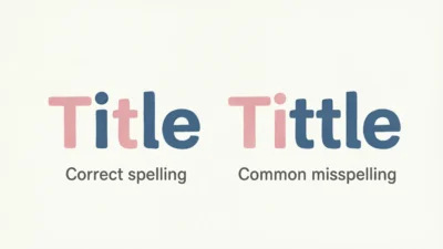 Title vs Tittle