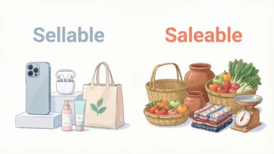 Sellable vs Saleable