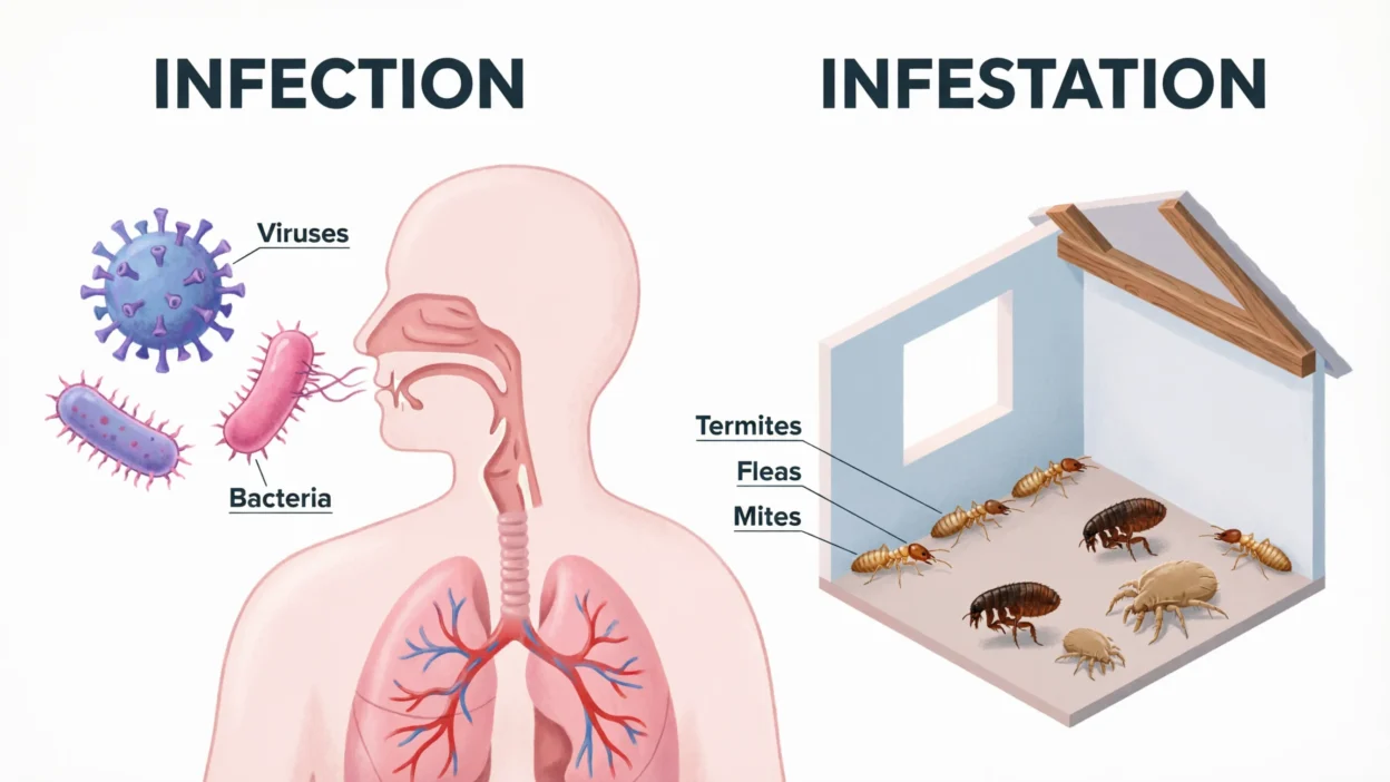 Infection vs Infestation