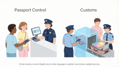 Passport Control vs Customs