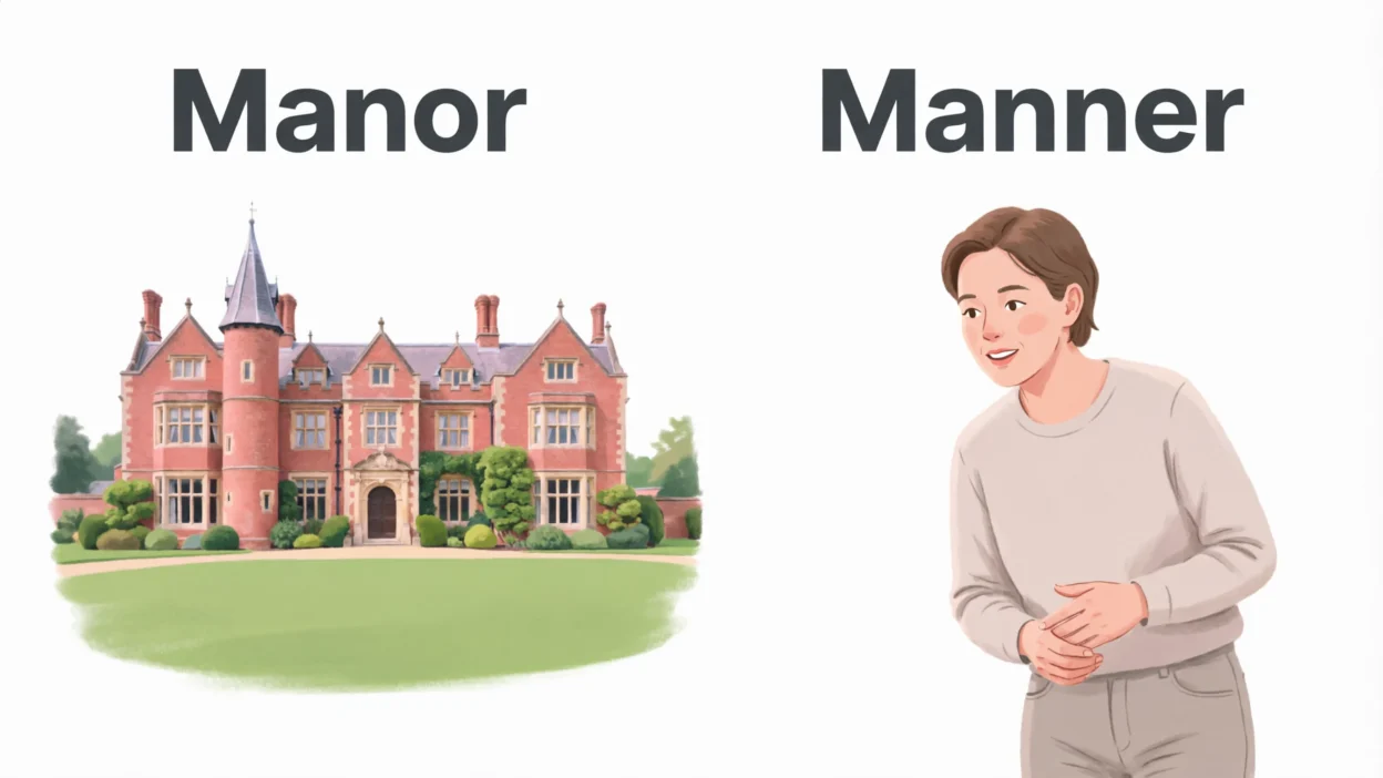 Manor vs Manner