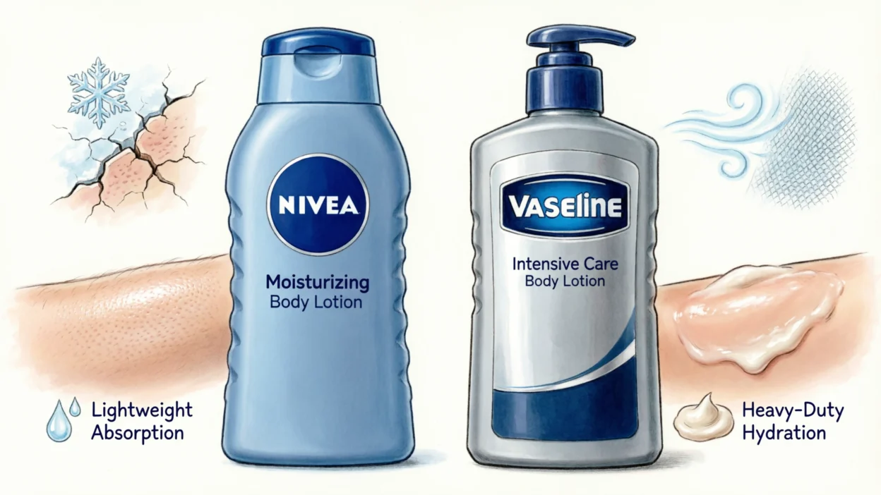 Are Nivea Body Lotions Better Than Vaseline for Dry Skin?