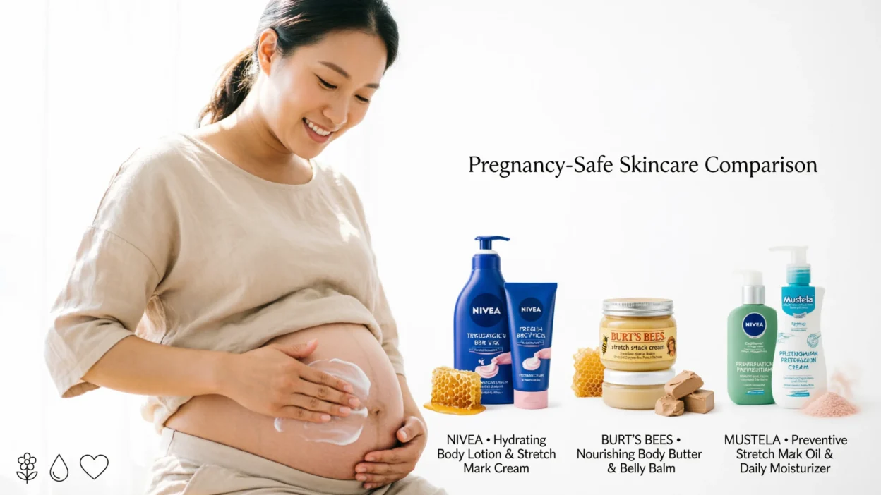 Are Nivea products safe during pregnancy compared to Burt’s Bees or Mustela? Discover the safest skincare choices for pregnant women.