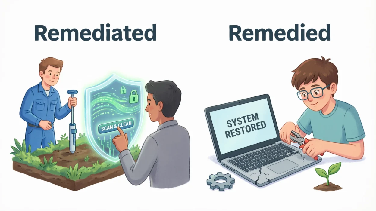 Remediated vs Remedied
