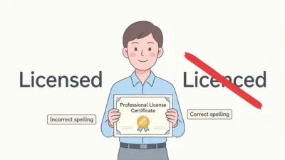 Licensed vs Licenced