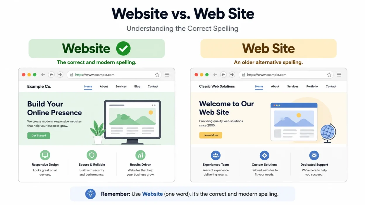 Web Site vs Website