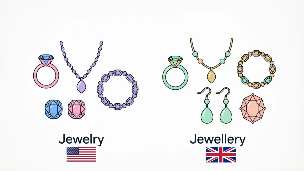 Jewellery vs Jewelry
