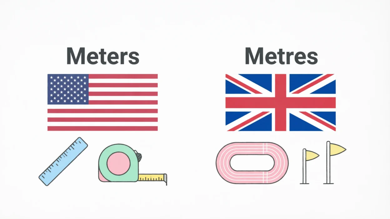Meters vs Metres
